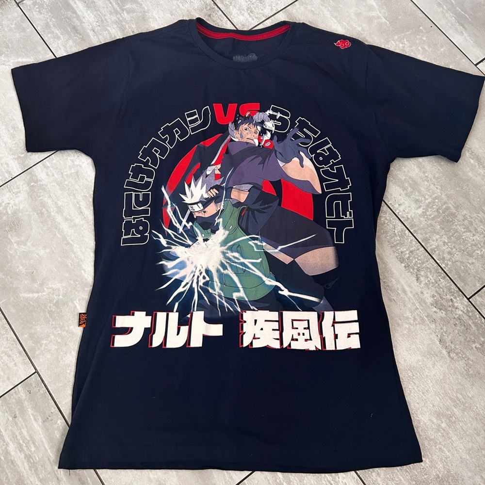Naruto shippuden t shirt size Small Men navy blue never worn